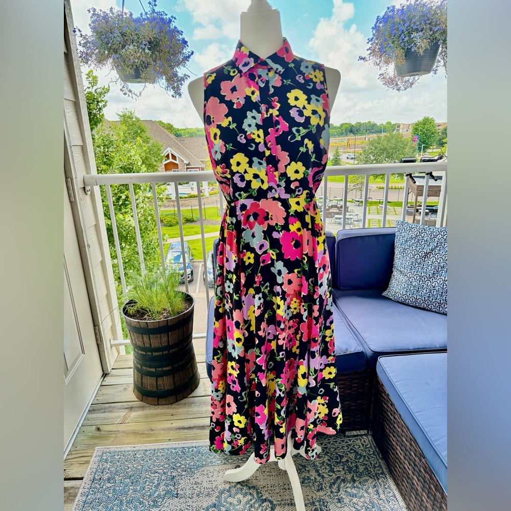Kate Spade Floral Midi Dress